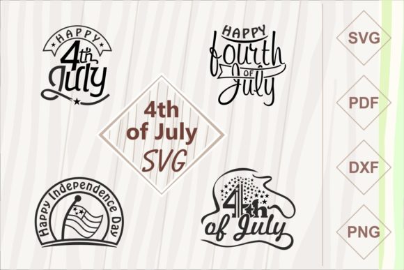 4th of July Graphics for Crafts and Content Creators