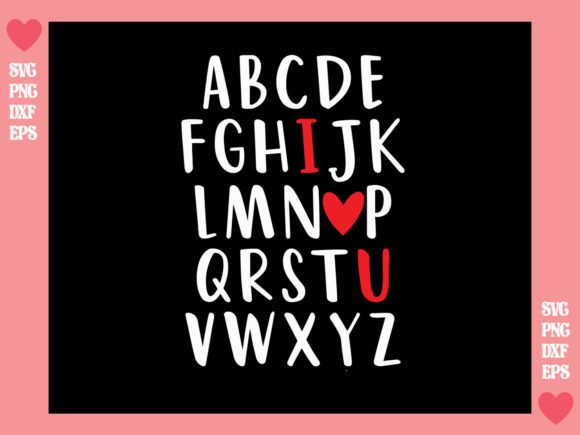 Alphabet I Love You SVG: A Versatile Graphic Design Freebie for Local Branding