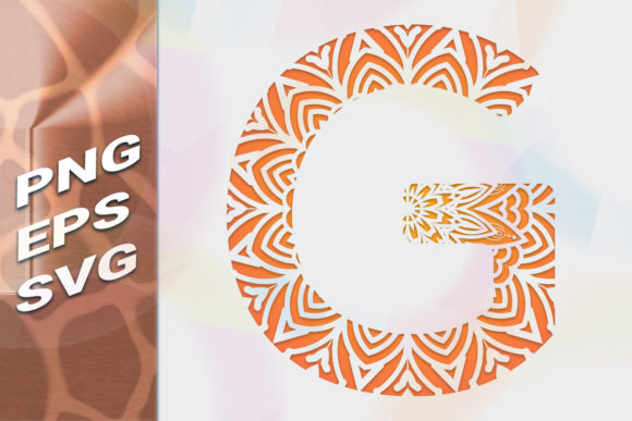 AlphabLetter G. Dudling Drawing, Mandala: A Versatile Graphic Freebie for Creative Projects