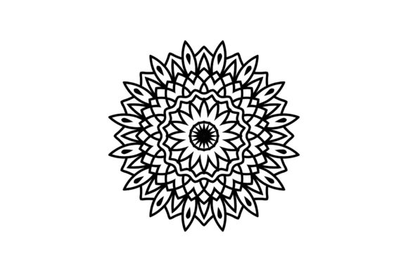 Black Mandala Beauty: A Versatile Graphic Design Asset for Content Creators