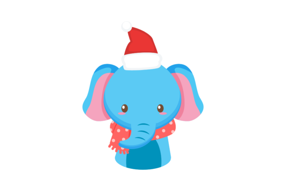 Christmas Animal Characters with Hat: A Versatile Graphics Freebie for Digital Sellers