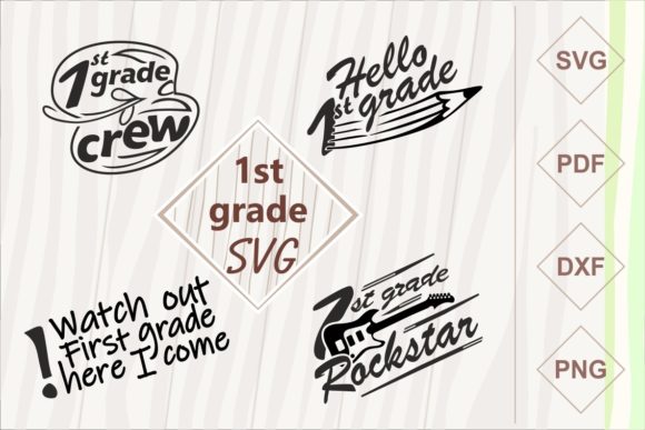 First Grade SVG Set: A Graphics Asset for Creative Bloggers and Content Publishers