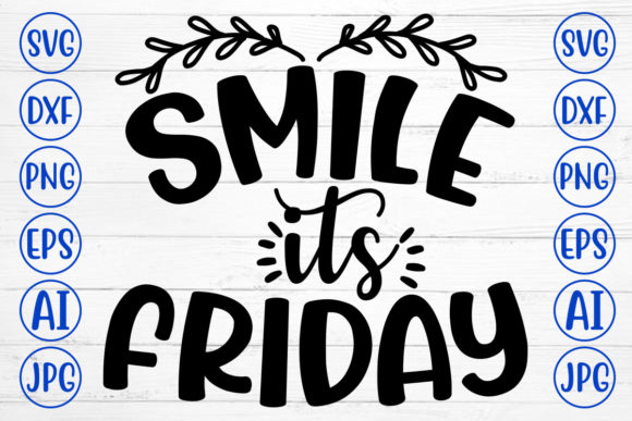 SMILE ITS FRIDAY: A Vibrant Graphic Design Asset for Creative Branding