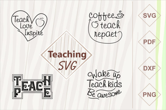 Teaching SVG Set: A Versatile Graphic Design Asset for Crafters