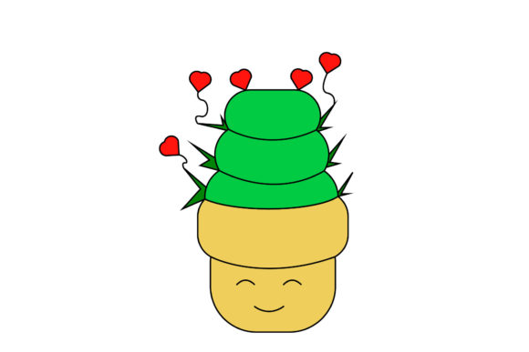 Valentine Cactus Cute with Love Balloons: A Versatile Graphic Design Freebie