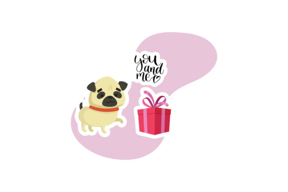 Valentine Dog Gift You and Me: A Graphic Design Freebie for Heartfelt Branding