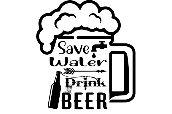 Water and Beer SVG – A Versatile Graphic Design Freebie for Content Creators